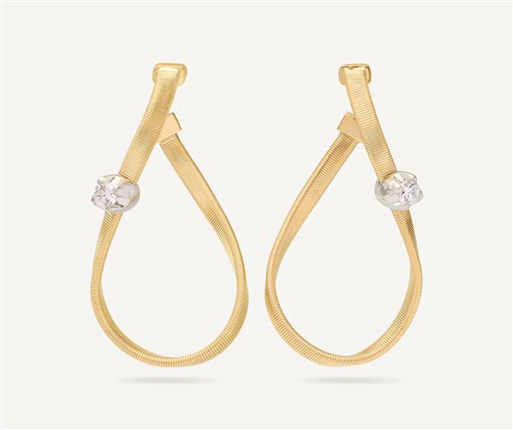 Orecchini Marco Bicego Donna Marrakech in Oro giallo Diamante 0.16 Ct OG404_B8 - OG404_B8